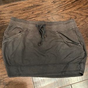 Allsaints spitalfields distressed brown cloth skirt. UK size 10/US size 6.